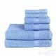 100% Cotton 6 Piece Absorbent Towel Set Bath Towel Hand Towel Wash Towel