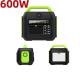 258*212*249mm 600W Power Station for Outdoor Home Solar Charging 576wh Capacity