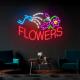 50000 Hours Lifespan Custom Acrylic Led Neon Sign For Living Room Decoration with 2-