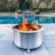 Outdoor Stainless Steel Smokeless Fire Pit Portable 24 Inch Outdoor Bonfire