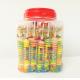 Colorful and Sweet Multi Fruit Flavor Roll Healthy Hard Compress Candy in Jars