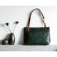 LH-63-4 Green Leather Tote Bag Quilted China Wholesale Handbags