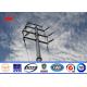 Hot Dip Galvanized Utility Power Poles IP65 For Transmission Line Project