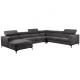 U Shaped Luxury Corner Sofa Anti Fading Stain Resistant Foldable