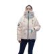 FODARLLOY F22531 Beige Ladies Warm Hooded Cotton-padded Clothes Women Slim Long Winter Jackets Women Coats