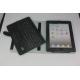 Adjustable stand black leather cashmere interior Folding Ipad Solar Charger Case / Cases