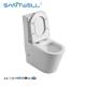 Ceramic Hot Sale Floor Standing WC Two Piece Rimless Close Coupled Toilet