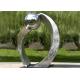 Silver Polished Contemporary Garden Sculpture Stainless Steel For City