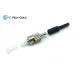 ST Fiber Patch Cord Connector Multimode / Singlemode Zinc Alloy For 0.9mm Cable