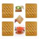 square shape standard size cup coaster table coaster with stylish design for new arrival