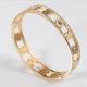 Stainless Steel Custom Charm Bracelets , Gold Plated Bangle Bracelets For Women Jewelry
