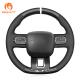 Custom Hand Stitching Carbon Suede Steering Wheel Cover for Citroen C3 Aircross C5 Berlingo 2016-2017 2018 2019 2020 2021 2022