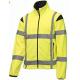 2 In 1 High Visibility Softshell Jacket , Outdoor Hi Vis Waterproof Coat