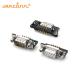 9 Pin D Sub Connector Machined Pin Right Angle DB 9P Male D type Connector For PCB