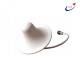 N Male Female 2.4GHz 5dBi Indoor Omni Directional ABS White Ceiling Antenna
