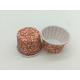 Coffee Color Cupcake Baking Cups , Souffle Cupcake Paper Molds Vocabulary Printing Pattern