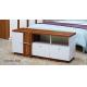 1.3m Simple Modern Style White TV Unit TV Stand With Three Drawers