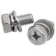 Right Hand Thread Cross Recessed Hexagon Bolt With Indentation And Washer Assemblies