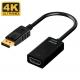 ABS Coaxial Gold Plated Displayport Male DP To HDMI Cable Adapter For Projector