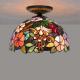 Tiffany lamp Europ Style 30cm semi flush mount ceiling Lights(WH-TA-13)