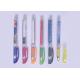 Plastic transparent gel ink  pen with 180mmX68mm size both color-full banner printing for promotion