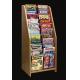 MDF floor literature leaflets Magazine Display Rack with clear acrylic 11 compartments