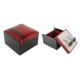 Square PU Leather Personalized Cufflink Box SGS / FSC Certification