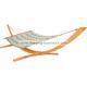 13ft Seaside Pillow Top Hammocks , Soft Polyester Durable Mist Wave Stand Alone Hammock