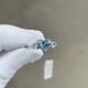 1.27ct Man Made Diamond Rings Synthetic Blue Heart Shape