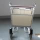 Industrial Aluminum Airport Carts Luggage Cart Self Adjusting Automatic Brake Front Bumper For Guard