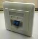 FTTx FTTH Faceplate Fiber Optic LC Fiber Wall Plate For Drop Cable