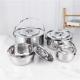 Stainless 4pcs food cookware soup cooking pot set with handle for restaurants