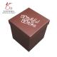 CMYK Printed Brown Color Candle Packaging Box , Cardboard Boxes With Lids For Gifts