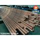 ASTM B111 UNS C12200 / CW024A Copper Alloy Seamless Condenser Tubing