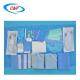 Breathable Blue Dental Surgical Drape Packs With Fluid Resistance And Comfort