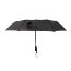 21 Inch Black Compact Auto Open Close Umbrella Windproof Frame With USB Charger