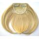 Soft Custom Human Hair Wigs Tangle Free Blond 100% Remy Virgin Hair Fringe Wig