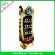 4 tier paper material paperboard bottle display shelf printed paper racking display stand for starbucks coffee
