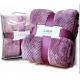 Polyester Embossed Flannel Fleece Blanket Super Soft For Bedsheet / Sofa Throws