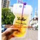 stand up reclosable drinking pouches cold drink Zip lockkk bag with straw,Beveragereusable Kids Snack Zip Lock Juice Drink