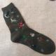 Classic christmas patterned design winter wool supersoft thick dress socks for female