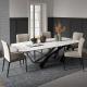 Sintered Stone Ceramic Top Metal Base Powder Coated Dining Room Living Room Dining Table
