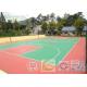 Synthetic Rubber Modular Sports Flooring , Outdoor Sport Court Tiles Low Heat Reflection