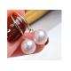 OEM Round Pearl Earring , Classic Pearl Dangle Earrings for Wedding 9-9.5MM Dimension