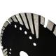 D230mm Triangular Corrugated Saw Blade With Turbo Protection Teeth For Stone Cutting