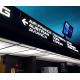 Indoor Low Radiation Airport Sign System , Advertising LED Information Board Sign