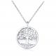 0.6in PVD Plating Sterling Silver Jewelry Necklaces 10 Gram CZ Necklace
