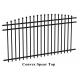 2400mm width  Crimped spear metal garrison fence supplier