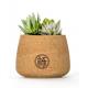 OEM FDA Reusable Cork Plant Pots Holder Flower Succulents Biodegradable