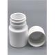 30ml White Plastic Pill Bottles With Lid , Round Empty Capsule Bottles 